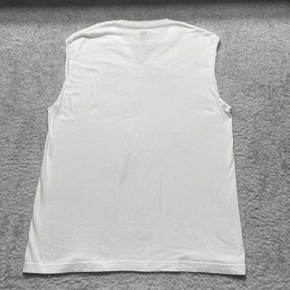 Harley-Davidson Shirt Men XL White United We Ride Sleeveless V-Notch Graphic - Picture 5 of 5
